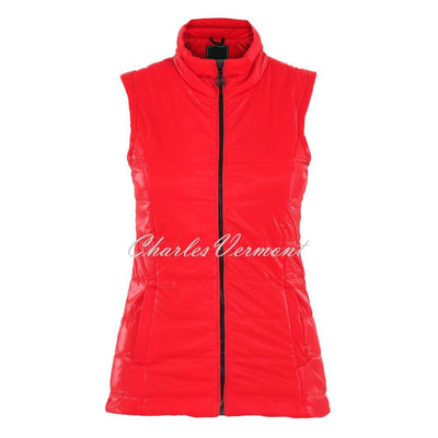 Dolcezza High Gloss Lightly Padded Gilet - Style 73802 (Red)