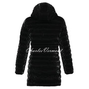 Dolcezza High Gloss Padded Coat With Printed Lining - Style 73815