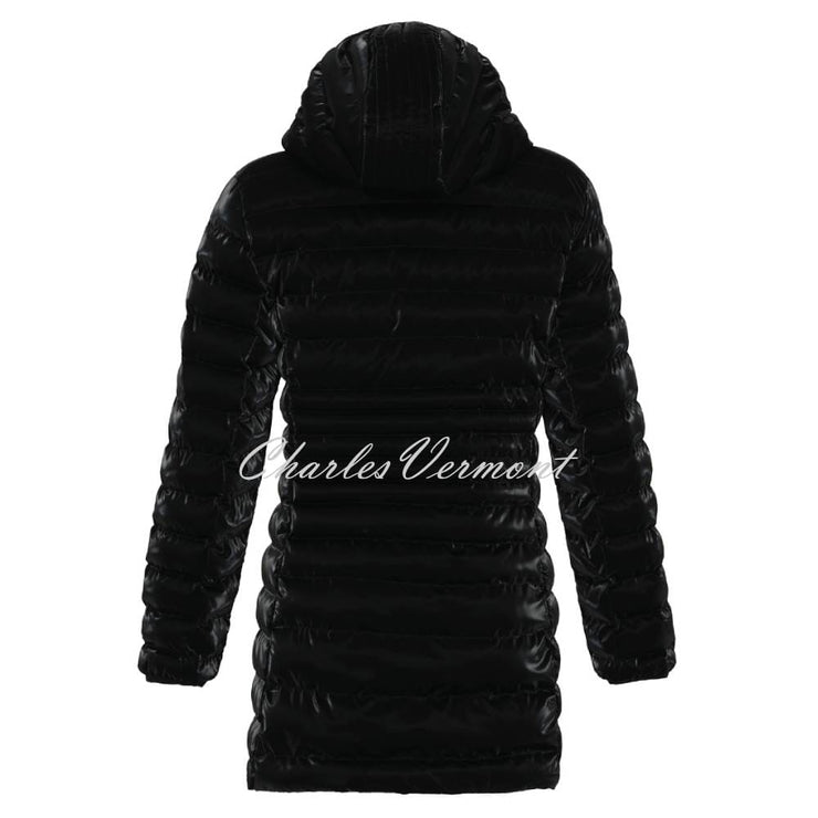 Dolcezza High Gloss Padded Coat With Printed Lining - Style 73815