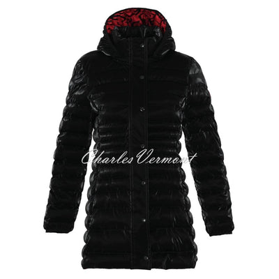 Dolcezza High Gloss Padded Coat With Printed Lining - Style 73815