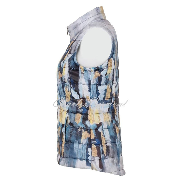 Dolcezza 'Abstract' Print Lightly Padded Gilet - Style 73820