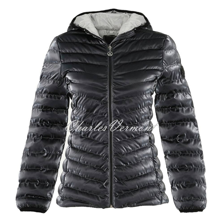 Dolcezza Lightly Quilted Jacket - Style 73862 (Steel)