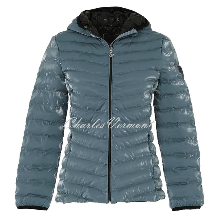 Dolcezza Lightly Quilted Jacket - Style 73862 (Teal Blue)