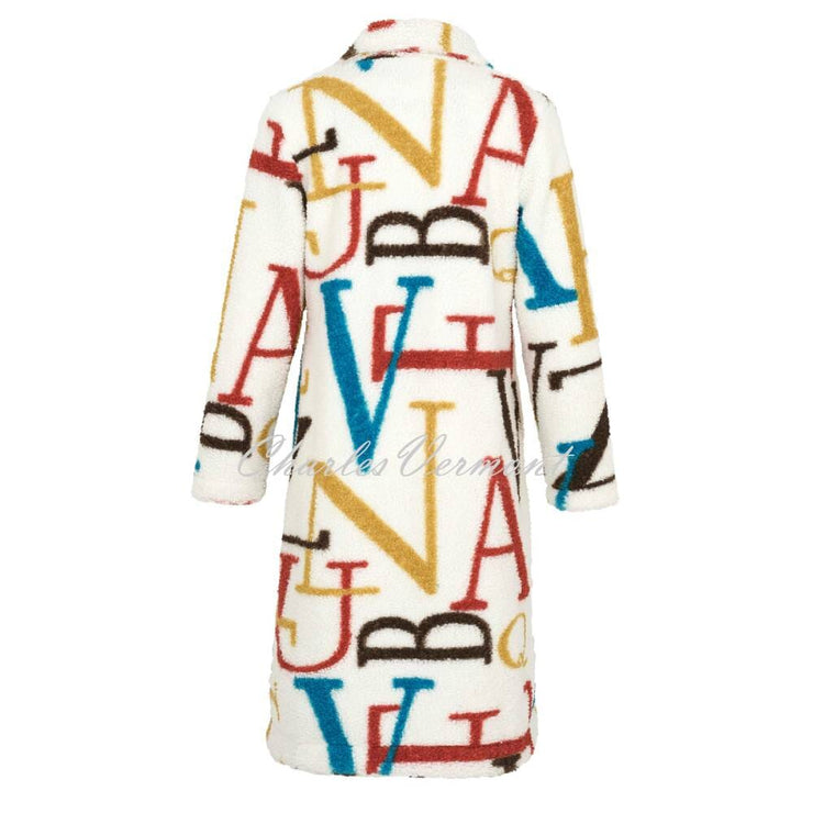 Dolcezza Sherpa 'Alphabet' Print Coat - Style 73880