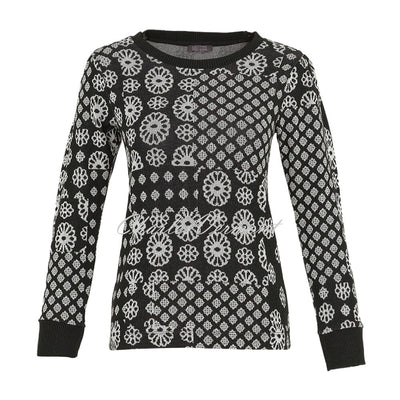 Dolcezza 'Forever Black & White' Knit Top - Style 74130