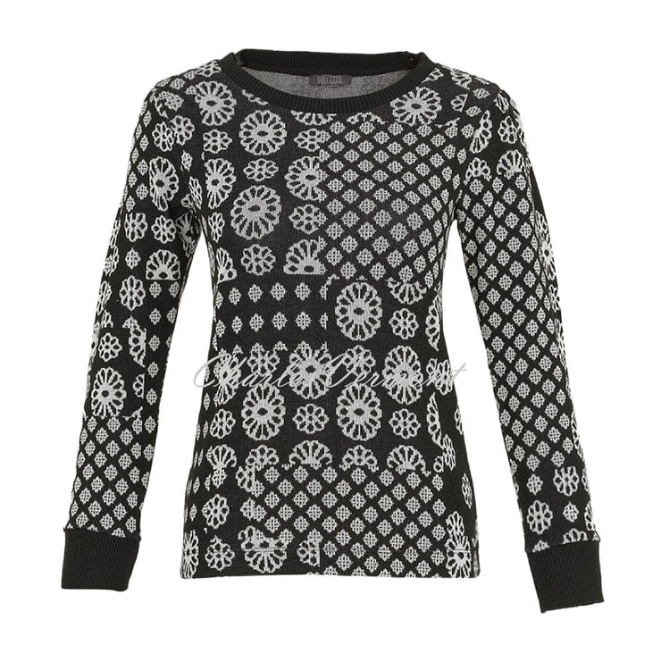 Dolcezza 'Forever Black & White' Knit Top - Style 74130