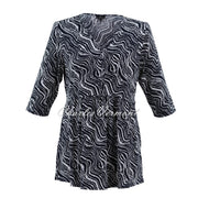 Marble Printed Tunic Top - Style 7413-103