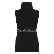 Dolcezza 'Colourful Sport Chic' Patterned Gilet - Style 74201 (Black)