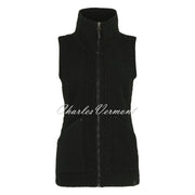 Dolcezza 'Colourful Sport Chic' Patterned Gilet - Style 74201 (Black)