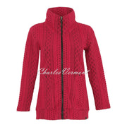 Dolcezza 'Colourful Sporty Chic' Patterned Jacket - Style 74202 (Fuchsia)