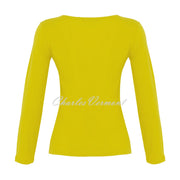 Dolcezza 'Essential Basics' V-Neck Top - Style 74502 (Citrus)