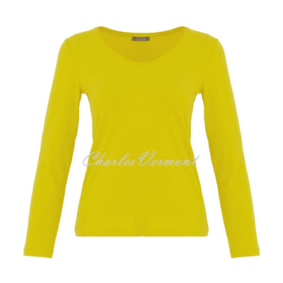 Dolcezza 'Essential Basics' V-Neck Top - Style 74502 (Citrus)