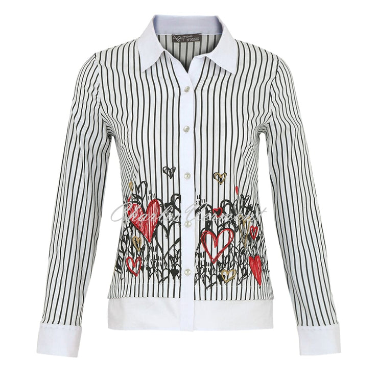 Dolcezza 'Watermelon Heart' Striped Blouse Style 74606 Charles