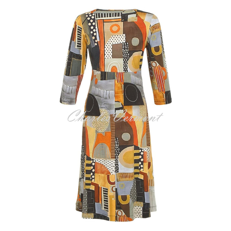 Dolcezza 'Life Is A Rollercoaster' V-Neck Dress - Style 74715
