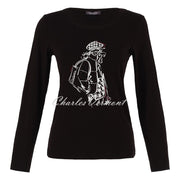Dolcezza 'Out On The Town' Top With Diamante Lady Motif - Style 75100