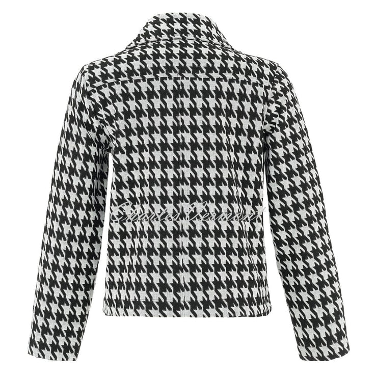 Dolcezza 'Out On The Town' Houndstooth Zip Jacket - Style 75101