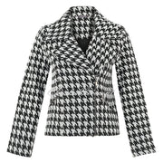 Dolcezza 'Out On The Town' Houndstooth Zip Jacket - Style 75101