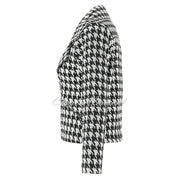 Dolcezza 'Out On The Town' Houndstooth Zip Jacket - Style 75101