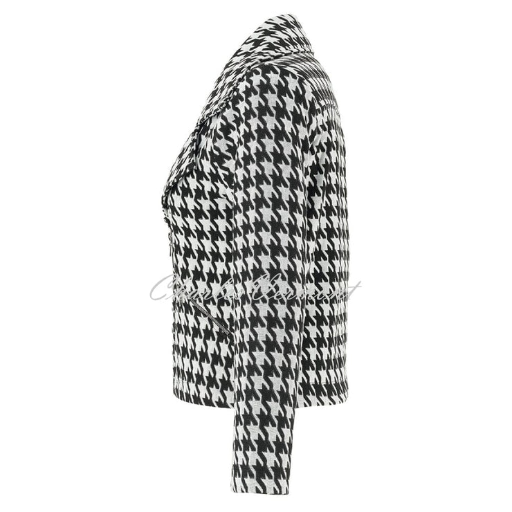 Dolcezza 'Out On The Town' Houndstooth Zip Jacket - Style 75101