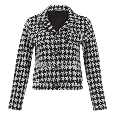 Dolcezza 'Out On The Town' Houndstooth Button Jacket - Style 75102