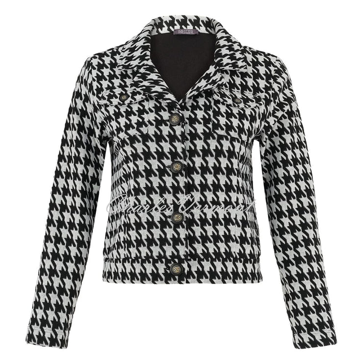 Dolcezza 'Out On The Town' Houndstooth Button Jacket - Style 75102