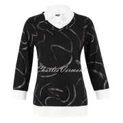 Dolcezza 'Dancing In The Dark' 2-In-1 Sweater With Shirt Insert - Style 75122