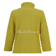 Dolcezza 'Basket Weave' Button Jacket - Style 75181 (Chartreuse)