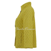 Dolcezza 'Basket Weave' Button Jacket - Style 75181 (Chartreuse)