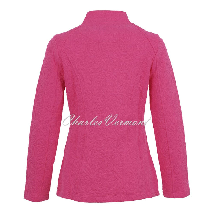 Dolcezza 'Bouquet of Roses' Zip Jacket - Style 75202 (Magenta)
