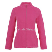Dolcezza 'Bouquet of Roses' Zip Jacket - Style 75202 (Magenta)