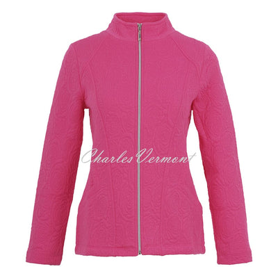 Dolcezza 'Bouquet of Roses' Zip Jacket - Style 75202 (Magenta)