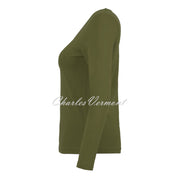 Dolcezza V-Neck Top - Style 75502 (Khaki)