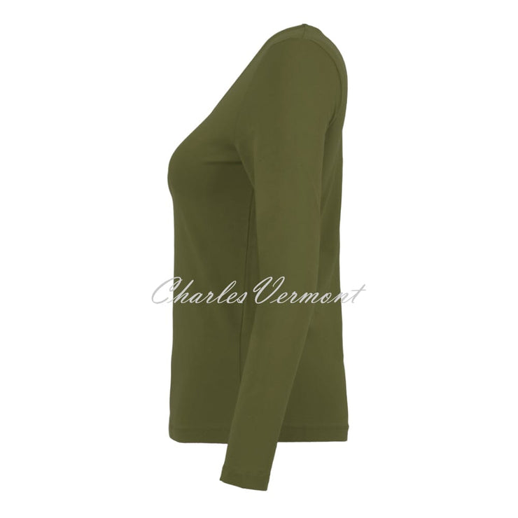 Dolcezza V-Neck Top - Style 75502 (Khaki)
