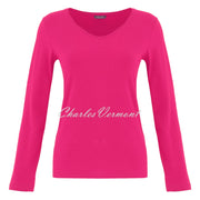 Dolcezza V-Neck Top - Style 75502 (Magenta)
