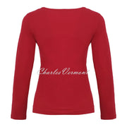 Dolcezza V-Neck Top - Style 75502 (Red)