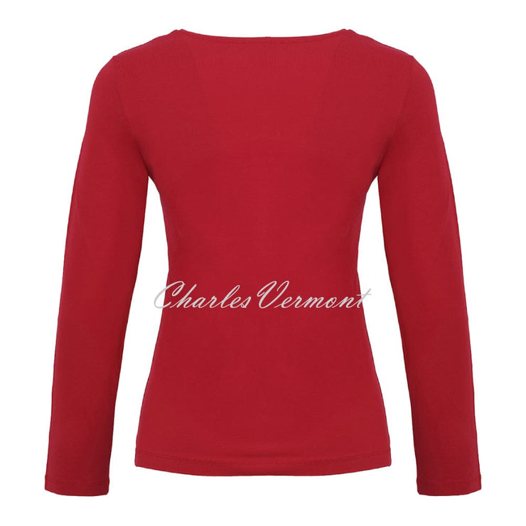 Dolcezza V-Neck Top - Style 75502 (Red)
