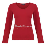 Dolcezza V-Neck Top - Style 75502 (Red)