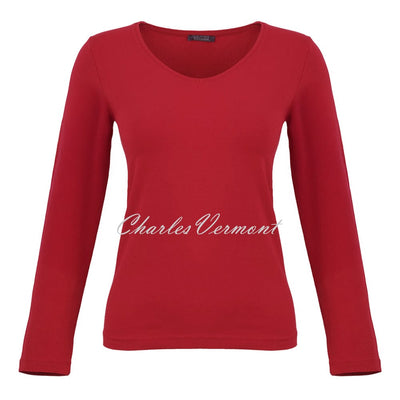 Dolcezza V-Neck Top - Style 75502 (Red)