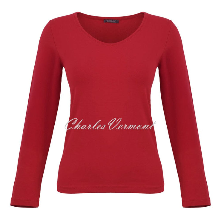 Dolcezza V-Neck Top - Style 75502 (Red)