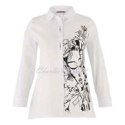 Dolcezza 'Baisti' Blouse With Rhinestone Detailing - Style 75625