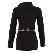 Dolcezza 'Pretext For War' Tunic Top With Asymmetric Zip Neckline - Style 75652