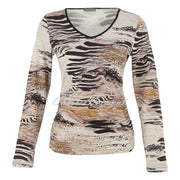Dolcezza 'Unbalanced' V-Neck Top - Style 75680