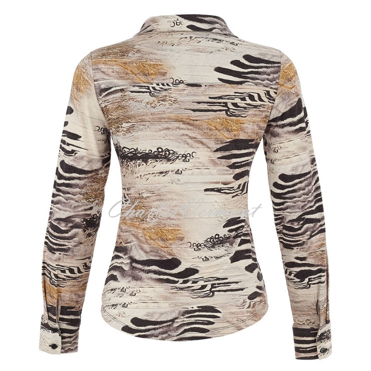 Dolcezza 'Unbalanced' Printed Jersey Blouse - Style 75683