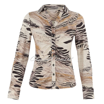 Dolcezza 'Unbalanced' Printed Jersey Blouse - Style 75683
