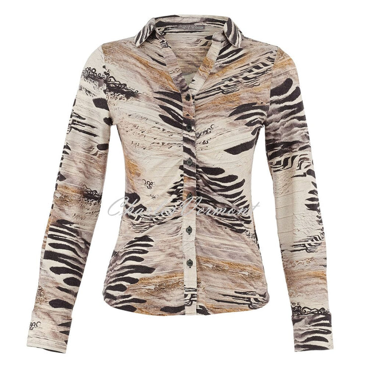 Dolcezza 'Unbalanced' Printed Jersey Blouse - Style 75683