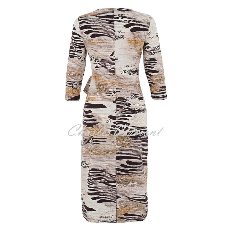 Dolcezza 'Unbalanced' Dress With Waist Tie - Style 75684