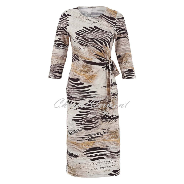 Dolcezza 'Unbalanced' Dress With Waist Tie - Style 75684