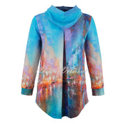 Dolcezza 'The Blue City' Hooded Zip Jacket - Style 75716