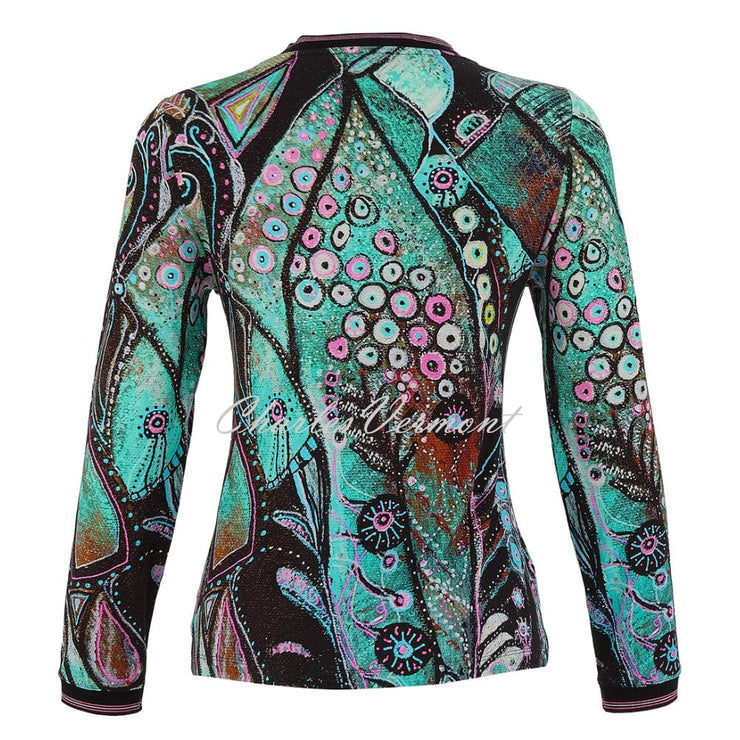 Dolcezza 'Enchanted Island' V-Neck Top - Style 75720