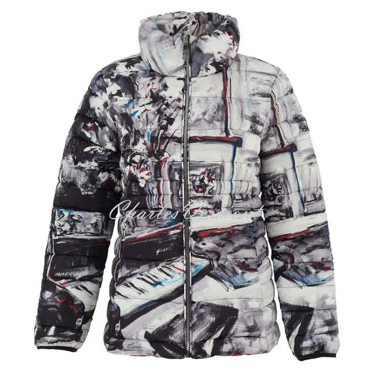 Dolcezza 'Piano Blues III' Padded Coat - Style 75837